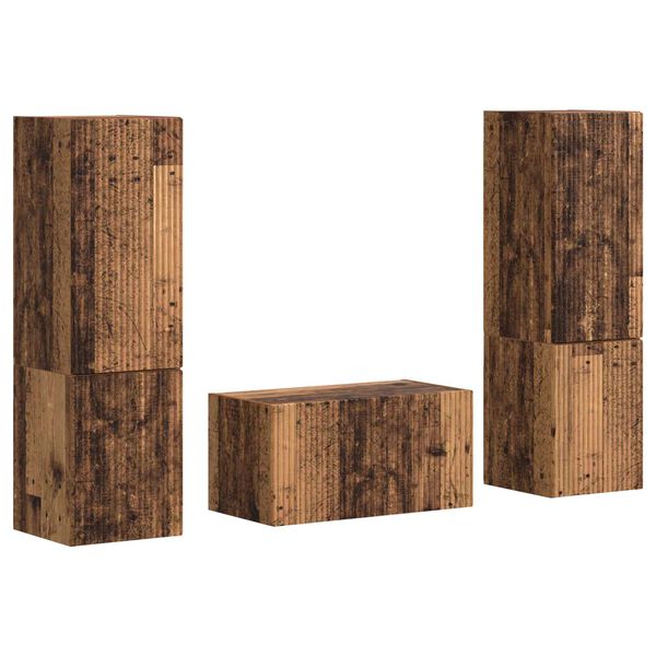 vidaXL Ensemble meuble TV 5 pcs Bois Ancien Bois d'ing&eacute;nierie