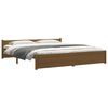 vidaXL Cadre de lit sans matelas marron miel bois massif 200x200 cm