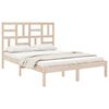 vidaXL Cadre de lit sans matelas bois massif 135x190 cm