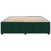 vidaXL Cadre de lit sans matelas vert fonc&eacute; 180x200 cm velours