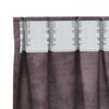 vidaXL Rideaux en velours 2 pcs Marron 245 x 140 cm Velours