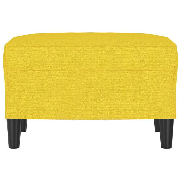 vidaXL Repose-pied Jaune clair 60x50x41 cm Tissu