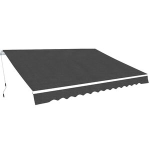 vidaXL Auvent manuel 4 x 3 m Anthracite 100 % polyester