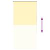 vidaXL Store enrouleur occultant jaune largeur du tissu 70,7 cm