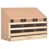 vidaXL Pondoir 3 compartiments 93x40x65 cm bois de pin massif