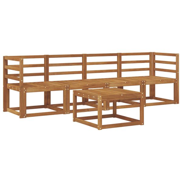 vidaXL Ensemble de canap&eacute;s d'ext&eacute;rieur 5 pcs Naturel