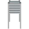 vidaXL Jardini&egrave;re de jardin 100 x 45 x 90 cm Acier galvanis&eacute;