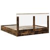 vidaXL Lit de Rangement Ch&ecirc;ne fum&eacute; 180 x 200 cm Bois d'ing&eacute;nierie