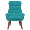 vidaXL fauteuil Turquoise 69 x 74 x 93 cm Velours