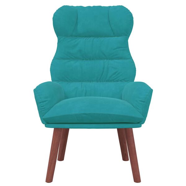 vidaXL fauteuil Turquoise 69 x 74 x 93 cm Velours