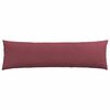 vidaXL Coussins de canapé 2 pcs Bordeaux 145 x 40 cm tissu