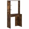 vidaXL Bureau Ch&ecirc;ne fum&eacute; Bois d'ing&eacute;nierie 78,5 x 37 x 154,5 cm