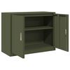 vidaXL Armoire de rangement Vert olive 90 x 40 x 70 cm Acier
