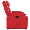 vidaXL Fauteuil inclinable &eacute;lectrique rouge similicuir