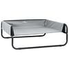 vidaXL Lit pour Chien Gris clair 57 x 57 x 24 cm Acier