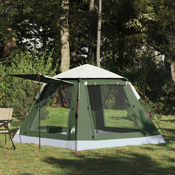 vidaXL Tente Instantan&eacute;e avec stockage Vert 205 x 205 x 143 cm Acier