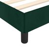 vidaXL Cadre de lit sans matelas vert fonc&eacute; 120x190 cm velours