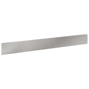 vidaXL Bordure de Pelouse 30 pc 100 x 12 cm Acier Argent&eacute;