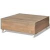 vidaXL Table basse Bois massif Marron