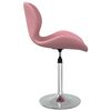 vidaXL Chaise pivotante de salle &agrave; manger Rose Velours