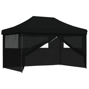 vidaXL Tente de f&ecirc;te 292 x 440 x 315 cm Noir Tissu Oxford