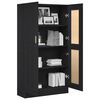 vidaXL Biblioth&egrave;que Ch&ecirc;ne noir 82,5 x 30,5 x 150 cm Bois d'ing&eacute;nierie