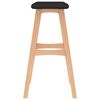 vidaXL Tabourets de bar lot de 2 noir tissu