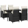 vidaXL Ensemble de Tables Basses 5 pc Noir et blanc cr&egrave;me