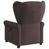 vidaXL Fauteuil inclinable Marron fonc&eacute; Tissu