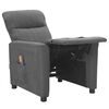 vidaXL Fauteuil de massage Gris clair Tissu