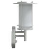 vidaXL Applique murale d'ext&eacute;rieur et capteur argent&eacute; acier inoxydable