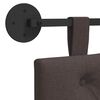 vidaXL T&ecirc;te de lit suspendue Marron fonc&eacute; 170 x 55 x 7 cm tissu