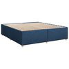 vidaXL Sommier &agrave; lattes de lit avec matelas Bleu 180x200 cm Tissu