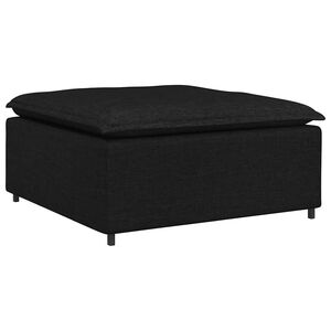 vidaXL Module de repose-pieds pour canap&eacute; modulaire Noir 100 x 100 x 48 cm
