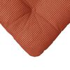 vidaXL Coussins de siège 4 pcs Rouge orange 40 x 40 cm