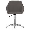 vidaXL Chaise pivotante de bureau Gris fonc&eacute; Tissu