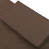 vidaXL Chaise longue d'ext&eacute;rieur Tissu Marron