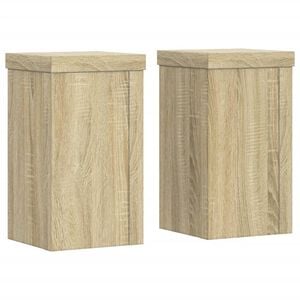 vidaXL Supports pour plantes 2 pcs ch&ecirc;ne sonoma bois d'ing&eacute;nierie