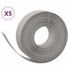 vidaXL Bordures de jardin 5 pcs gris 10 m 15 cm polyéthylène