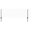 vidaXL Cl&ocirc;ture avec poteau Vert 0,6 x 25 m Acier et PVC