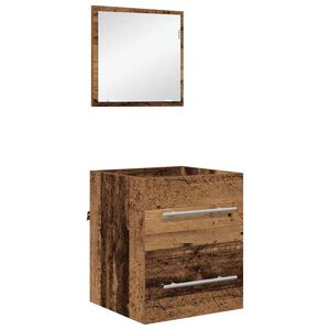vidaXL Ensemble de mobilier de salle de bain Marron 41 x 38,5 x 48 cm
