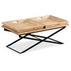 vidaXL Table basse Bois de manguier massif 110x55x42 cm