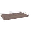 vidaXL Canap&eacute; central palette de jardin marron miel bois pin impr&eacute;gn&eacute;