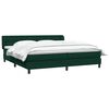 vidaXL Sommier &agrave; lattes de lit et matelas vert fonc&eacute; 180x210cm velours