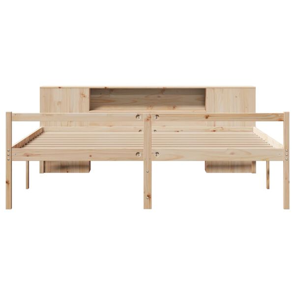 vidaXL Lit biblioth&egrave;que sans matelas 180x200 cm bois massif de pin