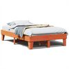 vidaXL Cadre de lit sans matelas cire marron 120x200cm bois pin massif