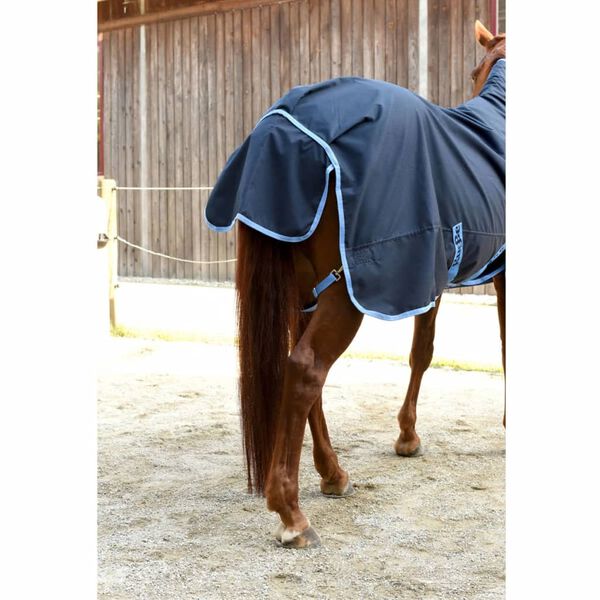 Kerbl Couverture de cheval RugBe HighNeck Bleu 135/185 cm 328665