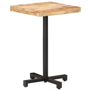 vidaXL Table de bistro Carr&eacute;e 50x50x75 cm Bois de manguier brut