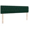 VidaXL Cadre de lit ottoman avec matelas vert foncé 180x200cm velours