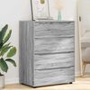 vidaXL Armoires de rangement 2 pcs Gris Sonoma 80 x 48 x 105 cm